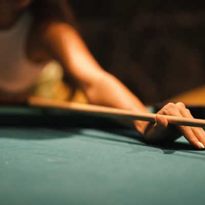 Close-up on hands in a precise, calm position.